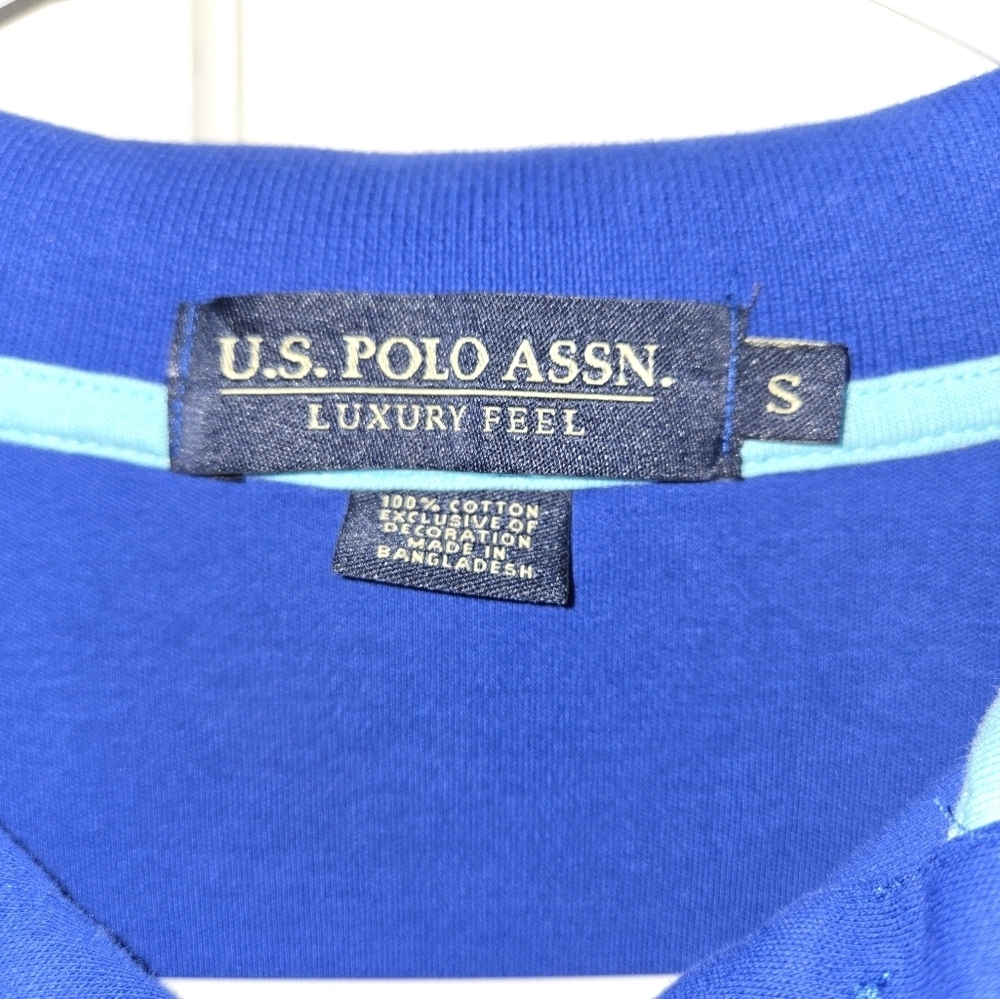 Men's Luxury Feel Blue US Polo Assn Shirt, Small, EUC - Picture 3 of 5